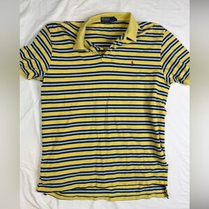 Polo Ralph Lauren Yellow Casual Collared Short Sleeve Polo Shirt Men L A030325